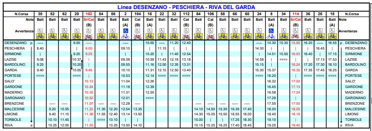 Orari traghetti da Desenzano del Garda Autunno Inverno 2018/2019