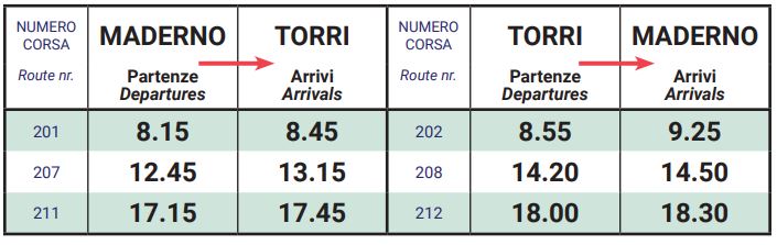Orari traghetti lago di Garda 28/09/2020 - 28/02/2021
