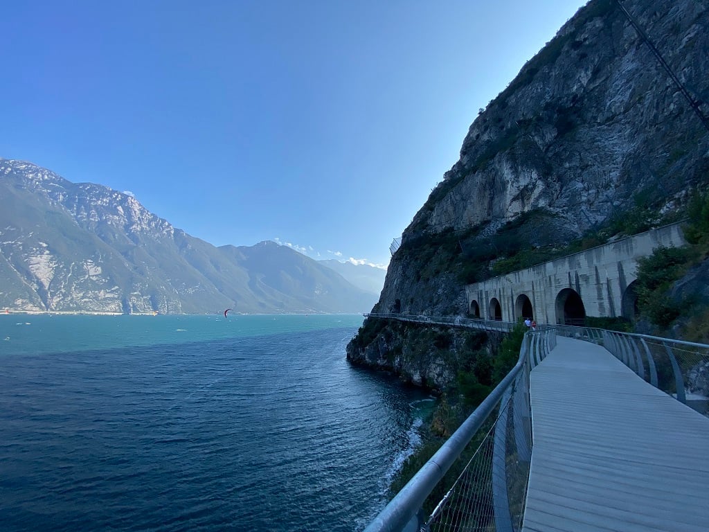 Pista ciclabile di Limone sul Garda